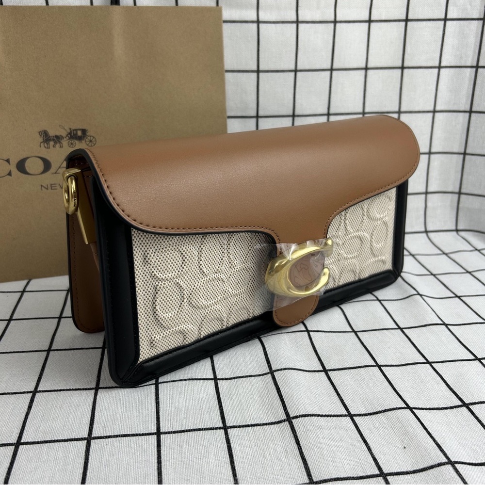 NEW Coach Tabby Shoulder Bag Signature Canvas & Leather